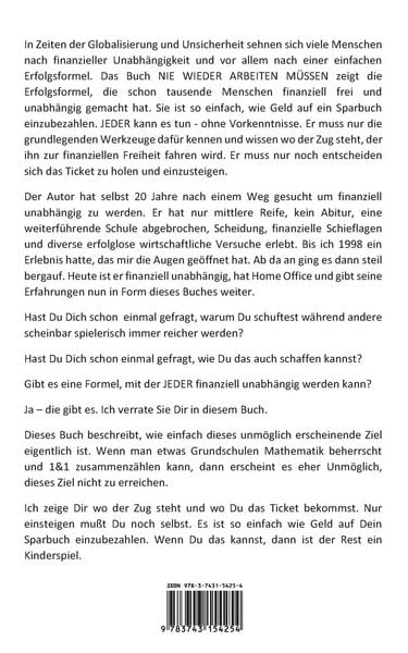 Produktbild: Nie wieder Arbeiten m&uuml;ssen