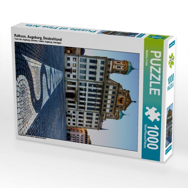 Produktbild: CALVENDO Puzzle Rathaus, Augsburg, Deutschland | 1000 Teile Lege-Gr&ouml;&szlig;e 64x48cm Foto-Puzzle f&uuml;r gl&uuml;ckliche Stunden