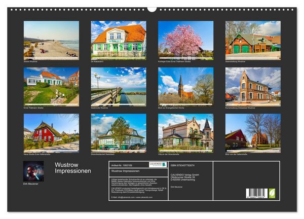 Produktbild: Wustrow Impressionen (Wandkalender 2026 DIN A2 quer), CALVENDO Monatskalender