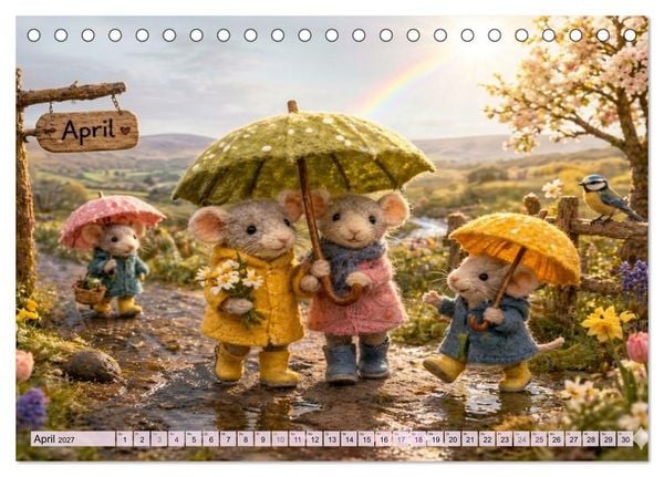 Produktbild: M&auml;usli Kalender (Tischkalender 2027 DIN A5 quer), CALVENDO Monatskalender