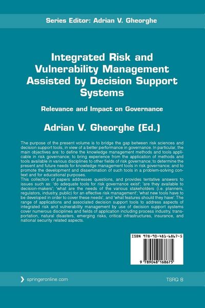 Produktbild: Integrated Risk and Vulnerability Management Assisted by Decision Support Systems