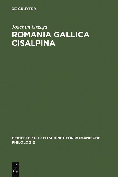 Produktbild: Romania Gallica Cisalpina