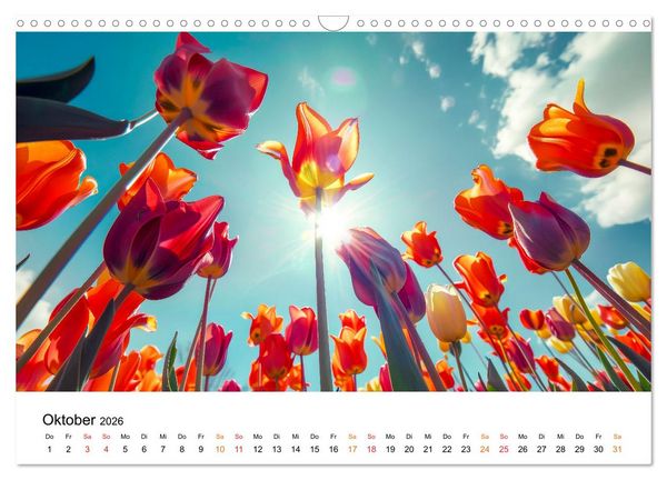 Produktbild: Tulpen - ein Farbenmeer (Wandkalender 2026 DIN A3 quer), CALVENDO Monatskalender