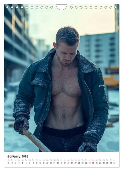 Produktbild: Hot Builders - Hard at Work (Wall Calendar 2026 DIN A4 portrait), CALVENDO 12 Month Wall Calendar