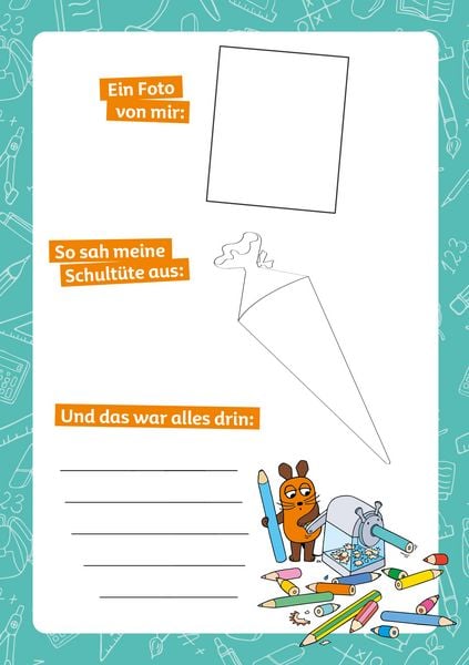 Produktbild: Die Maus &ndash; Mein Erinnerungsalbum zum Schulanfang