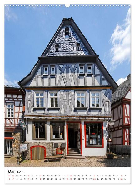 Produktbild: Idstein &ndash; eine Fachwerkidylle (Wandkalender 2027 DIN A2 hoch), CALVENDO Monatskalender