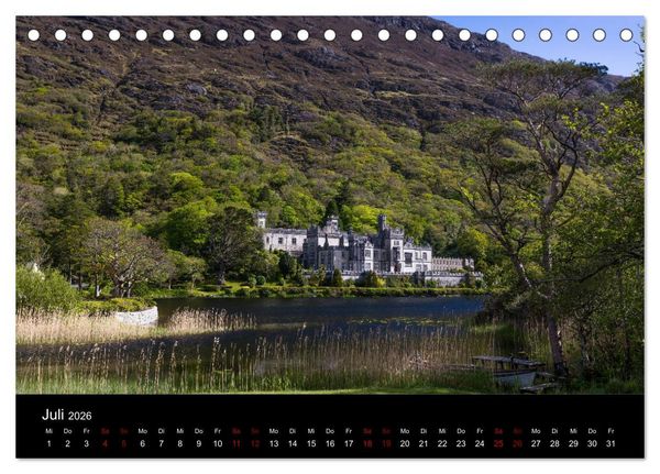 Produktbild: Irlands Landschaften (Tischkalender 2026 DIN A5 quer), CALVENDO Monatskalender