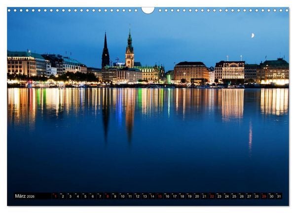 Produktbild: Hamburg - Alster (Wandkalender 2026 DIN A3 quer), CALVENDO Monatskalender
