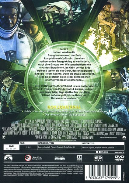 Produktbild: The Cloverfield Paradox