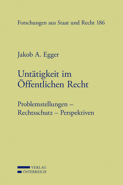 Produktbild: Unt&auml;tigkeit im &Ouml;ffentlichen Recht