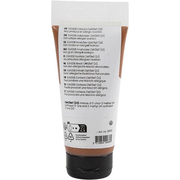 Produktbild: Creativ Company Acrylfarbe, Mattgl&auml;nzend, Deckend, Sienna, 75 ml/ 1 Fl.
