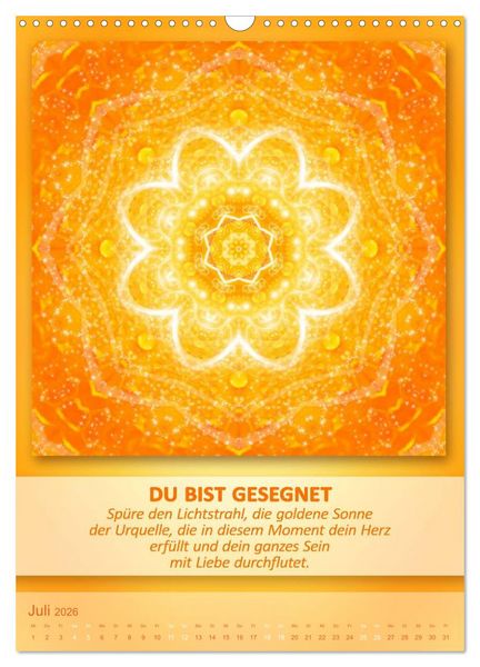 Produktbild: Light Energy Mandalas - Kalender - Vol. 2 (Wandkalender 2026 DIN A3 hoch), CALVENDO Monatskalender