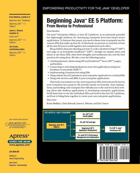 Produktbild: Beginning Java EE 5