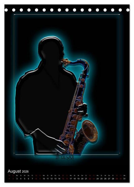 Produktbild: Jazz Ewig (Tischkalender 2026 DIN A5 hoch), CALVENDO Monatskalender