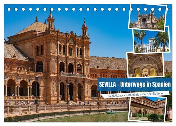 Produktbild: Sevilla - Unterwegs in Spanien (Tischkalender 2026 DIN A5 quer), CALVENDO Monatskalender