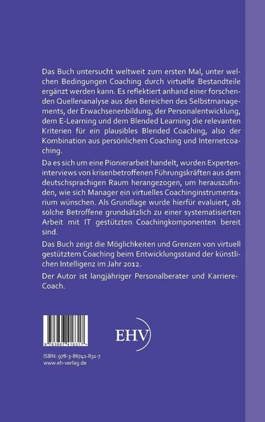 Produktbild: Wissenschaftliche Grundlegung f&uuml;r das Design eines Blended-Coaching-Instrumentariums