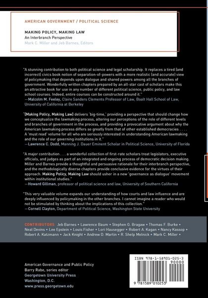 Produktbild: Making Policy, Making Law