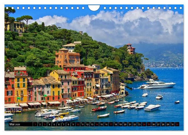 Produktbild: Ligurien - Berge und Meer (Wandkalender 2026 DIN A4 quer), CALVENDO Monatskalender
