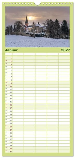 Produktbild: Familienplaner 2027 - Heimat Entdecken - Eifel mit 5 Spalten (Wandkalender, 21 x 45 cm) CALVENDO