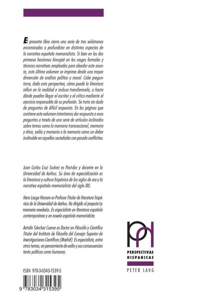 Produktbild: La memoria novelada III