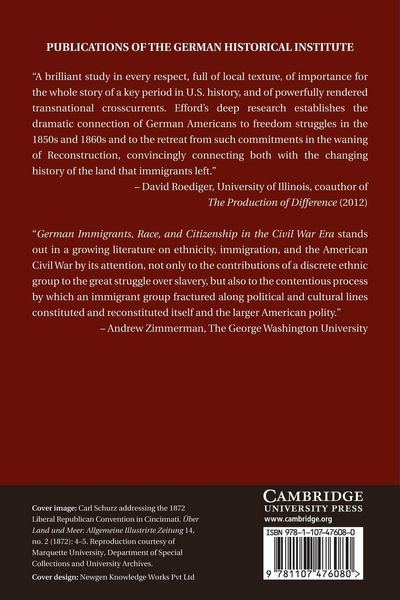 Produktbild: German Immigrants, Race, and Citizenship in the Civil War Era