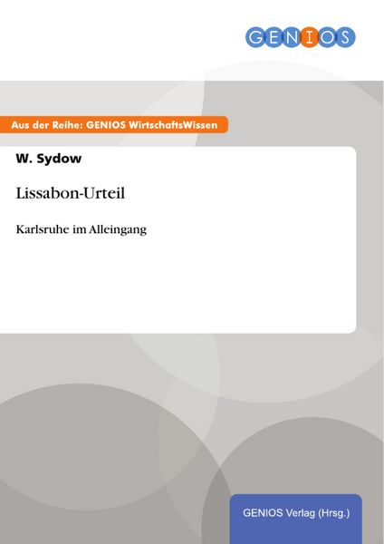 Produktbild: Lissabon-Urteil