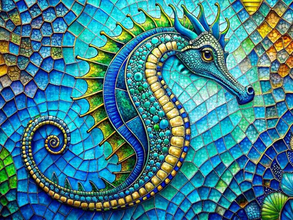 Produktbild: CALVENDO Puzzle Seepferdchen | 1000 Teile Lege-Größe 64x48cm Foto-Puzzle für glückliche Stunden