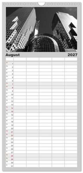 Produktbild: Familienplaner 2027 - New York &ndash; The Big Apple mit 5 Spalten (Wandkalender, 21 x 45 cm) CALVENDO