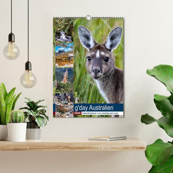 Produktbild: g'day Australien 2026 (Wandkalender 2026 DIN A3 hoch), CALVENDO Monatskalender