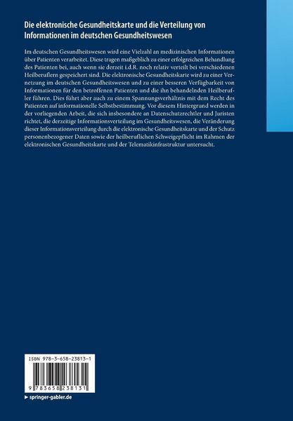 Produktbild: Die elektronische Gesundheitskarte und die Verteilung von Informationen im deutschen Gesundheitswesen