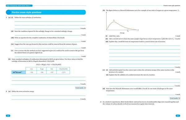 Produktbild: AQA A Level Chemistry Year 1 & AS Paper 2
