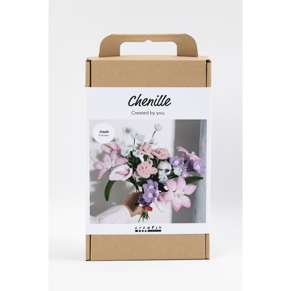 Produktbild: Creativ Company Kreativ Set Blumen aus Pfeifenreinigern, Blumen, Pastellfarben