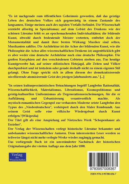 Produktbild: Rembrandt als Erzieher