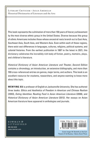 Produktbild: Historical Dictionary of Asian American Literature and Theater