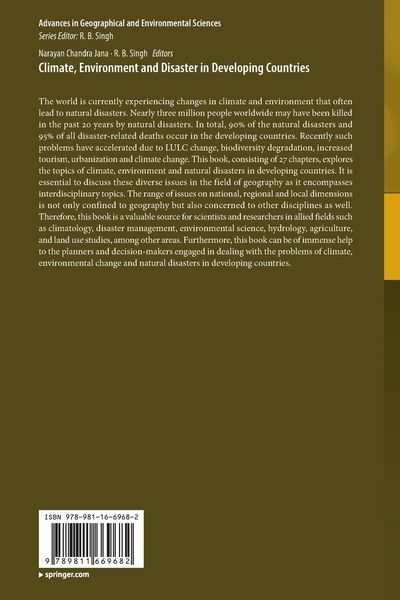 Produktbild: Climate, Environment and Disaster in Developing Countries