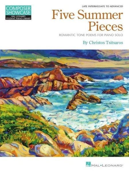 Produktbild: Five Summer Pieces: Romantic Tone Poems for Piano Solo by Christos Tsitsaros