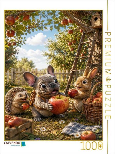 CALVENDO Puzzle Die große Apfelernte | 1000 Teile Lege-Größe 64 × 48 cm Foto-Puzzle für glückliche Stunden