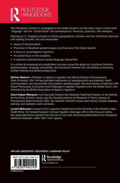 Produktbild: The Routledge Handbook of Language and the Global South/s