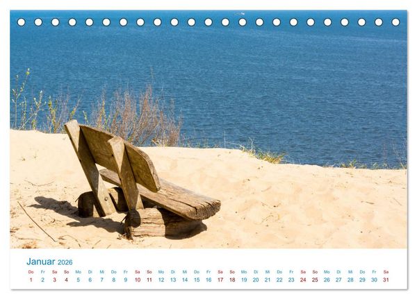 Produktbild: Streifzug auf Usedom (Tischkalender 2026 DIN A5 quer), CALVENDO Monatskalender