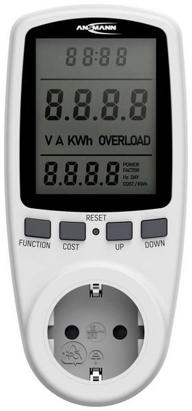 Produktbild: Ansmann APM2 Energiekosten-Messger&auml;t Stromtarif einstellbar