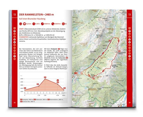 Produktbild: KOMPASS Wanderf&uuml;hrer Pustertal und seine Seitent&auml;ler, Herausragende Dolomiten, 60 Touren mit Extra-Tourenkarte