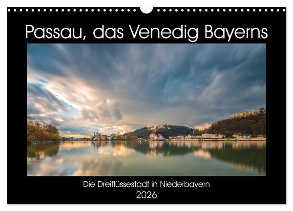 Produktbild: Passau, das Venedig Bayerns (Wandkalender 2026 DIN A3 quer), CALVENDO Monatskalender