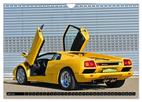 Produktbild: Der Teufel tr&auml;gt Gelb - Lamborghini Diablo (Wandkalender 2025 DIN A4 quer), CALVENDO Monatskalender