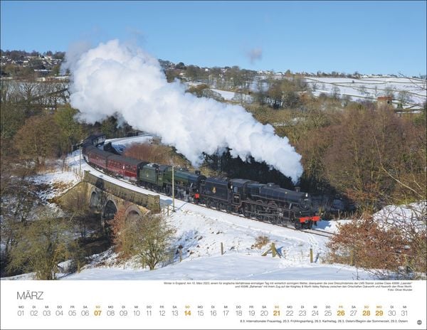 Produktbild: Feurige Dampfloks Posterkalender 2027