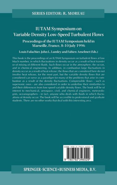 Produktbild: IUTAM Symposium on Variable Density Low-Speed Turbulent Flows