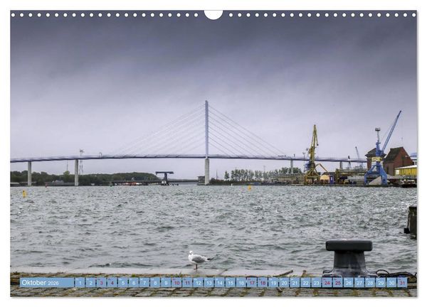 Produktbild: Stralsund und die Boddenlandschaft (Wandkalender 2026 DIN A3 quer), CALVENDO Monatskalender