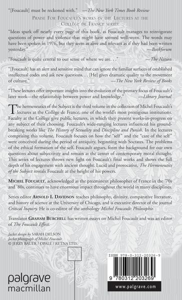 Produktbild: The Hermeneutics of the Subject