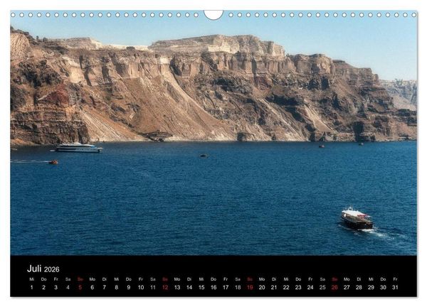 Produktbild: Zauberhaftes Santorin (Wandkalender 2026 DIN A3 quer), CALVENDO Monatskalender