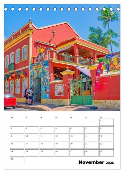 Produktbild: Olinda - ein Traumreiseziel (Tischkalender 2026 DIN A5 hoch), CALVENDO Monatskalender