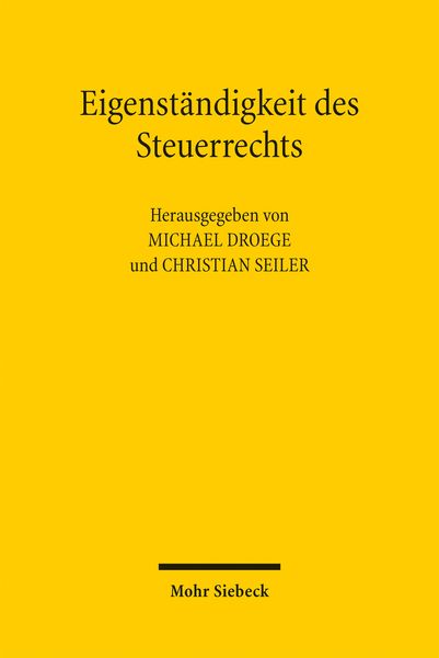 Produktbild: Eigenst&auml;ndigkeit des Steuerrechts